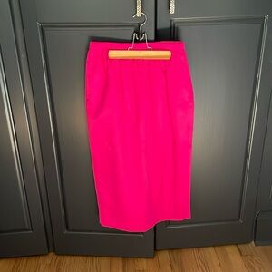 J Crew Barbie Pink midi skirt size 2